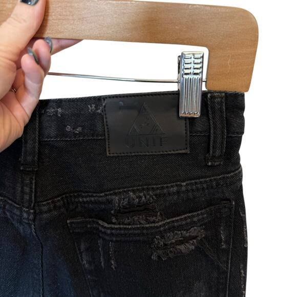 UNIF x Urban Outfitters Twerk Jeans Black size 25 - Picture 6 of 7